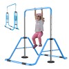 Meubaty Indoor Gymnastic Bar Training for Kids Adjustable Height Horizontal