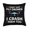 Drone Flying Camera RC Quadcopter Racing Pilot Throw Pillow