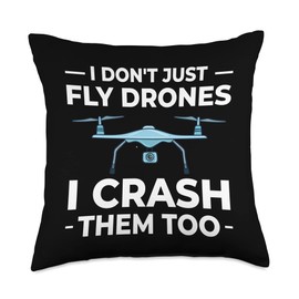 Drone Flying Camera RC Quadcopter Racing Pilot Throw Pillow