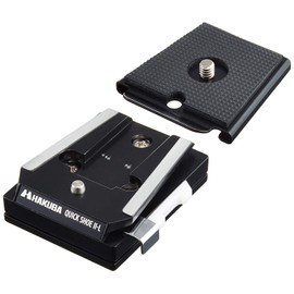 Hakuba 4977187304695 Tripod Accessories Quick Shoe III Large Base and Adapter Set for Digital Camera SLR Camcorder Quick Release Plate HQS3-L