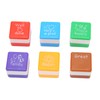 24PCS Teacher Stamps Reusable English Homework Encouraging Grading Stamp for