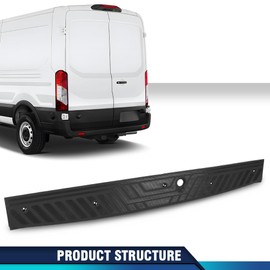 PIT66 Rear Sill Plate Compatible with Ford Transit 150 250 350 2015-2023 Cargo Van CK41-B40352-C Door Step Accessories