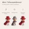 Én Gry & Sif Felt Snowman Pendants, Christmas Decoration for