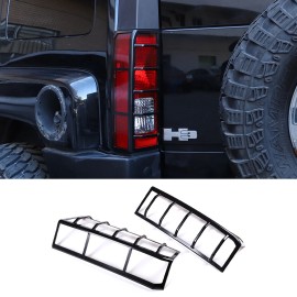 carmotion88 Steel Car Tail Light Cover Rear Lamp Protector Trim For Hummer H3 2005-2009