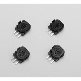 Gooms GC Gamecube Controller Potentiometers - Set of 4 - OEM Type 3 Replacement Pots for GCC Fix Replace Solder Black