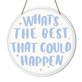 Positive Affirmations Decor, Inspirational Wall Decor for Boy Girl, Motivational Decoration Classroom Homeschool Office Decor, What's The Best That Could Happen