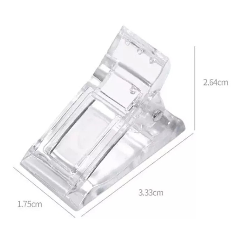 noved 20 Pinza Clip Para Polygel Acrygel Molde Uñas Dual