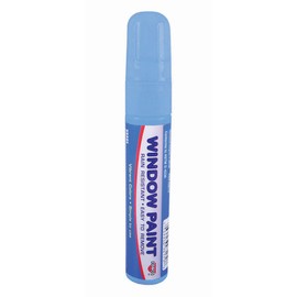 Window Paint Marker with 9/16" Tip, Easily Removable On Non-Pourous Surfaces, Blue (098175)