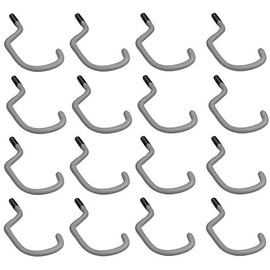 Crawford Products SS18-25 Vinyl Coated Screw In Bicycle Storage Hooks - Quantity 49