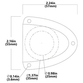 Stainless Steel Clam Shell Vent,Large Size-Pack of 2 Pcs,Wire Cable Cover,Wire Vent Cover,Clamshell-One Piece Structure and Streamlined Design for Boats,RVs and Outdoor Application