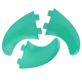 Shipenophy Stylish Light Weigh Surfboard Thruster G5 Surfboard Fin, for Funnelboards/Longboards Using Fcs Style Fins(green,G5)