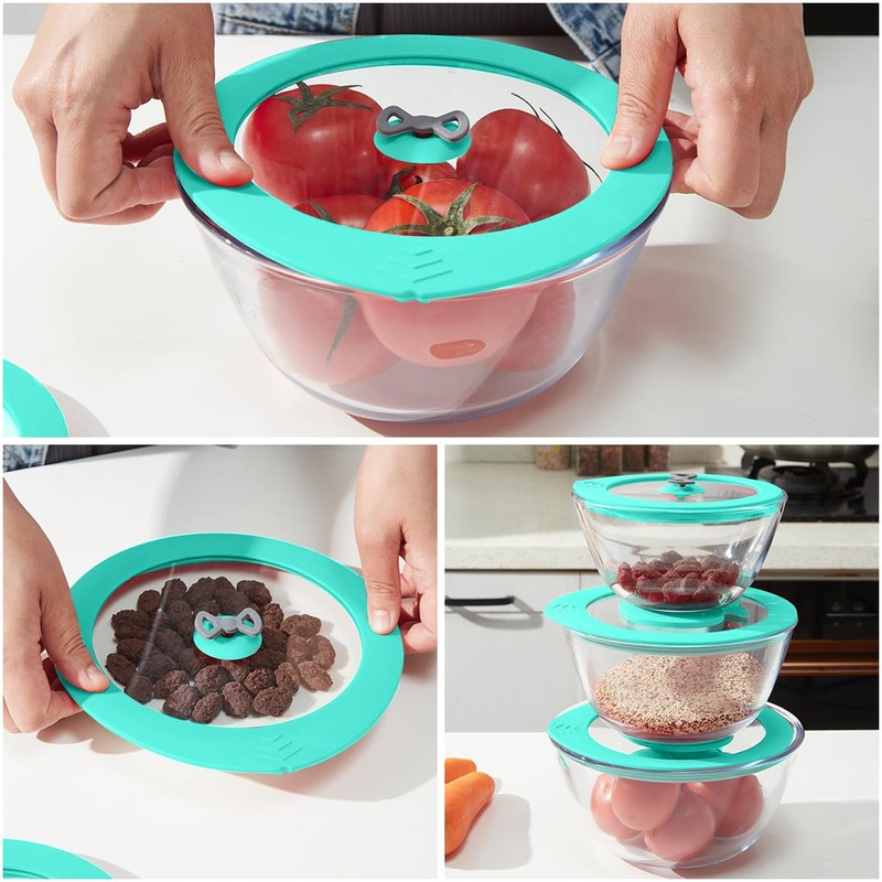 4 Pack Replacement Lids for Pyrex 7200-PC 2 Cup Glass