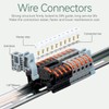 JANDECCN DIN Rail Terminal Blocks Kit, 20pcs Universal Compact Wire