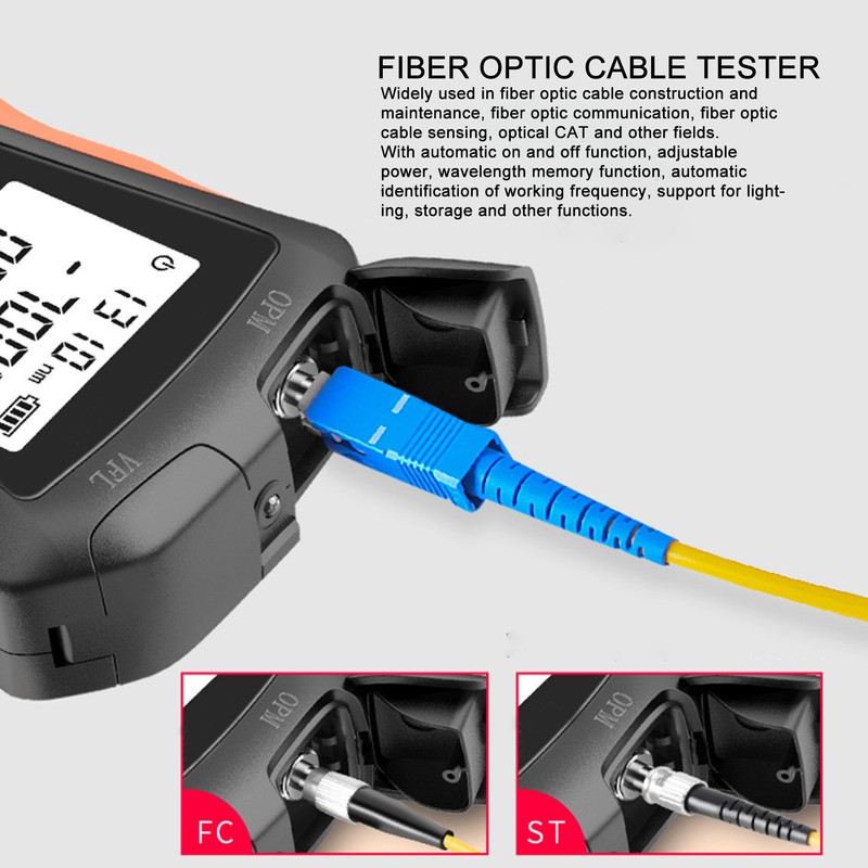 Optical Power Meter Multifunctional 4 in 1 Portable Fiber Light