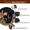 JASGOOD Men's Braided Leather Woven Belt for Men Casual Jeans