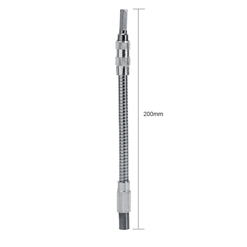 Bendy Drill bit Extension + Flexible 200mm Extension Magnetic Screwdriver