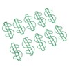 100pcs Dollar Shape Paper Clips Creatively Cute Plated Metal Bookmark
