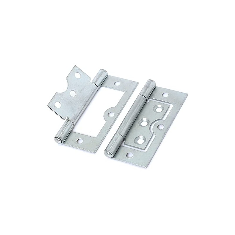 Large Silver Flush Cabinet Hinges Door Flush Hinges 75mm/3-Inch Heavy