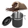 1.5L 304 Stainless Steel Coffee Beans Tea Canister Sealed Food