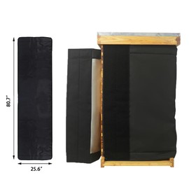 Aetwhy 2 PCS 10 Frame Winter Bee Hive Wrap, Waterproof, Windproof, Reusable, Bee Hive Insulation Wrap, Winter Protection Cover (2 Deep Hives with 1 Medium Hive Box) 80.7"" x25.6