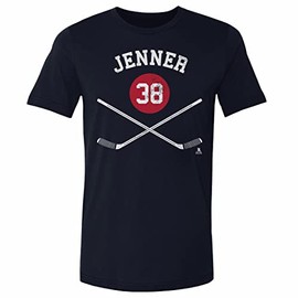 500 LEVEL Boone Jenner Shirt (Cotton, Small, True Navy) - Boone Jenner Columbus Sticks WHT