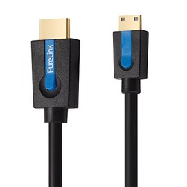 PureLink CS1100-020 High-Speed Mini HDMI / HDMI Cable with Ethernet HDMI 2.0 Compatible (4K + 3D) 2 m