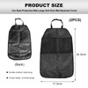 BWBWND 2PCS Back Seat Protector for Car, Extra Large Kick