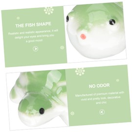 Abaodam 3Pcs Floating Ceramic Aquarium Decor Retro Style Fish Tank Ornaments for and Bird Bath Pool Craftsmanship and Easy to Clean