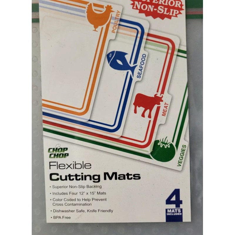 Chop Chop Flexible Cutting Mats 4 pack