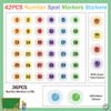 SUPERDANT Sunshine Spot Marker Sticker Number Floor Sticker 1-36 Classroom