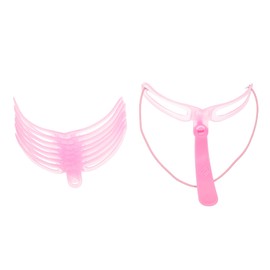 FRCOLOR 3pcs Portable Eyebrow Stencils Professional Brow Templates for Shaping Easy Application for All Levels