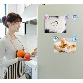 Pack of 22 Fridge Magnets with German Sayings, Decorative Magnets for Office Cabinets, Whiteboards, Photos, Beautiful Decorative Magnets for Home Decorating