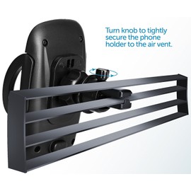 WixGear Universal Air Vent Car Mount Holder Cell Phone Car Mount with Air Vent Secure Bite Lock