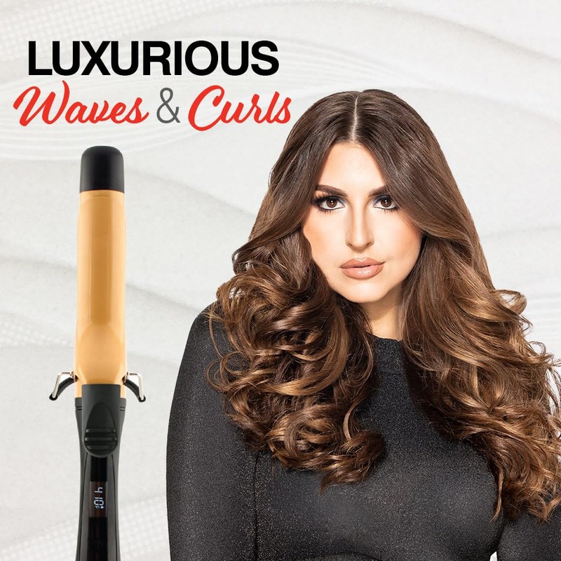 CHI Tourmaline Ceramic Curling Iron, Creates Luxurious Waves & Curls,