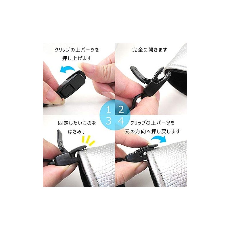 Hawkeye [Black] Putter Cover Holder, Carabiner Power Clip for Grabbing