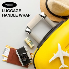 Luggage Handle Wraps -Suitcase Handle Wraps Travel Bag Handle Covers Suitcase Identifier Luggage Makers Covers(3Pcs-Beige)