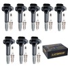 Set of 8 Ignition Coil Pack and Spark Plugs Fits