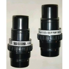 Everbilt 2 NEW Everbilt 1.25" 1.5" ABS Threaded ABS Sump Pump Check Valve