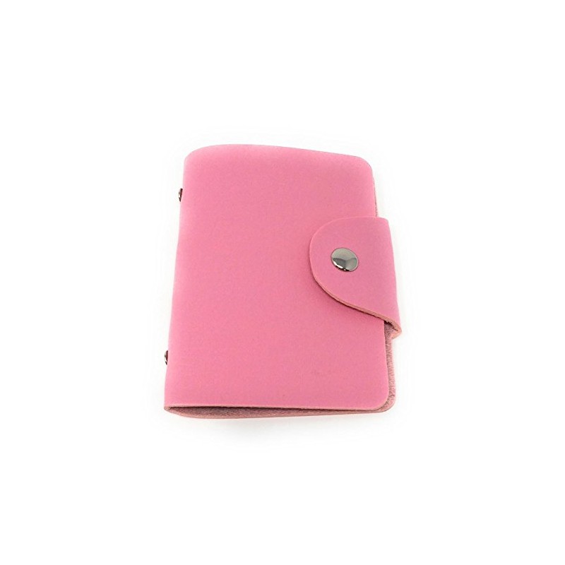 Card Holder Wallet - Holds 24 Cards! [Light Pink]