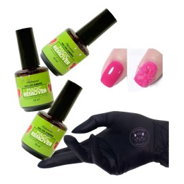 Piezas Remover Magicquita Gel Acrílico 3 Para Uñas                                                                                                    
