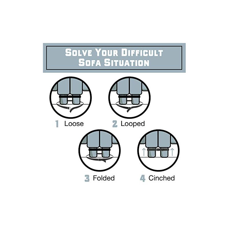 Pro Heavy Duty Couch Connectors for Sliding Sofas (4 Pack)