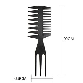 KOMUNJ Men's 3 in 1 Professional Styling Comb, Wide Tooth Comb, Oil Head Comb, Plastic Comb, Tooth Comb, Afro Comb, Hairstyle Comb, Hairdressing Styling Tool