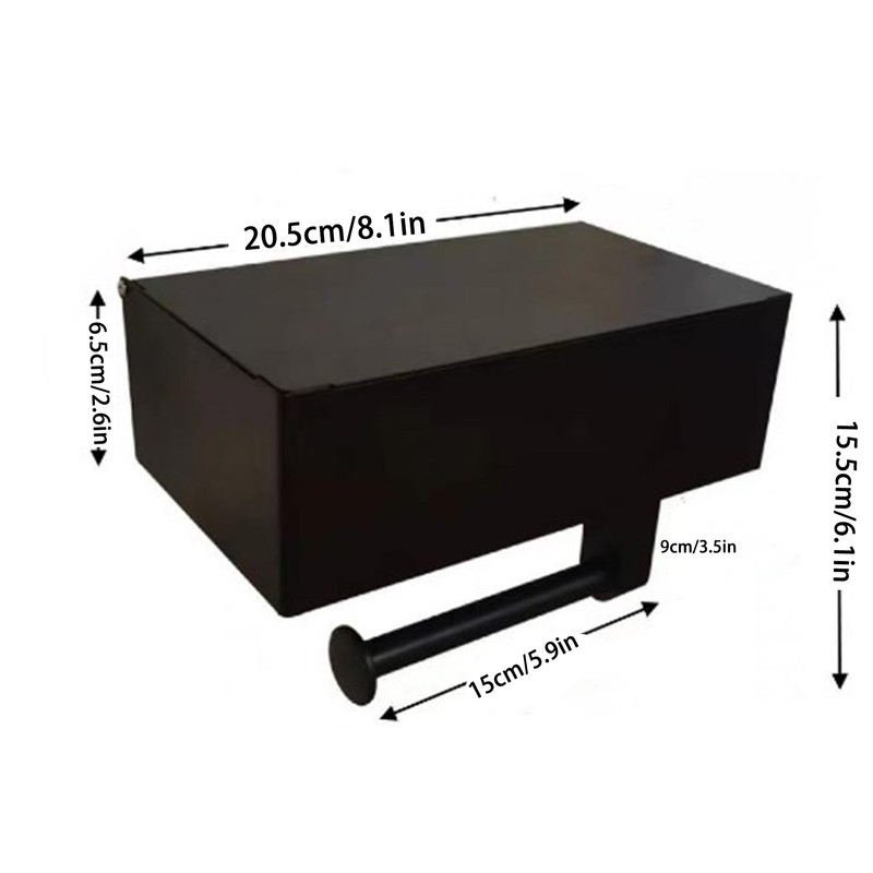 Tissue Box Cover Punch Free Rectangular Stainless Steel Tissue Dispenser