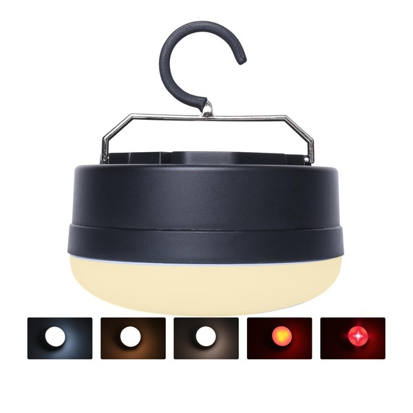 Amkulop LED Camping Light,4Modes Portable AA Battery Powered Hanging Tent