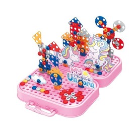 Eddy Toys Jeux de Construction Licorne Bricolage Enfant Activites Manual Pour Enfants 228 Pieces Puzzle 3D Enfant Jeu Mosaique Enfant Jeu de Construction Enfant