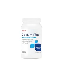 GNC Calcium Plus Magnesium & Vitamin D-3 1000mg, Essential for Building Strong Bones, 180 Count