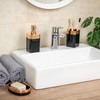 bremermann Savona Bathroom Set 3-Piece Plastic Black Rose Gold Soap