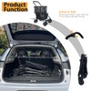 Newly Upgraded Portable Shopping Cart, 80 lbs Foldable Personal Grocery