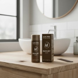 Polvo De Fibra Capilar Marrón Cubre Raíz De Cabello Calvicie