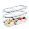 Misichao Snack Box with Compartments for Kids & Adults, Stainless